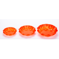 3pcs plastic fruit plate snacks plate 3PK